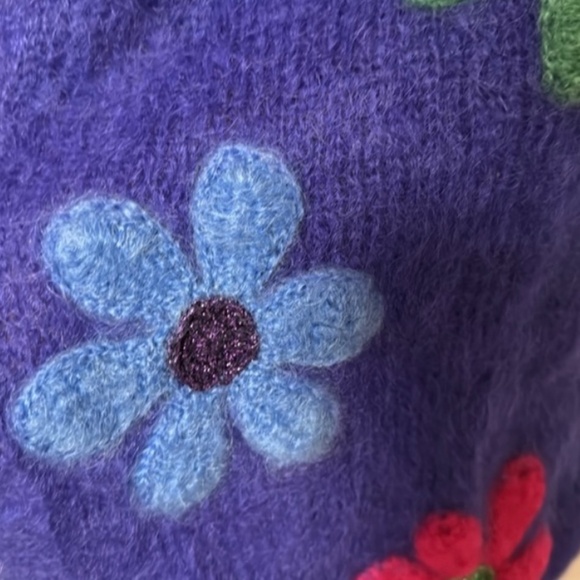 Rose Carmine Flower Cardigan - Picture 3 of 6